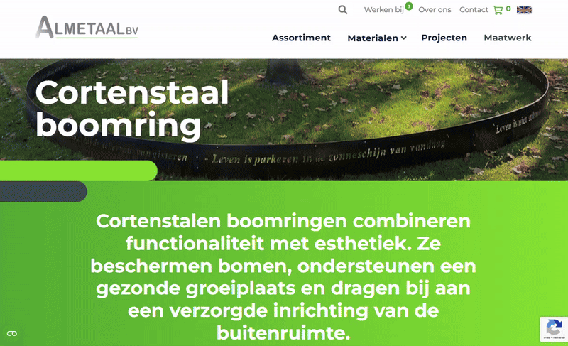 Opname contentpagina Almetaal